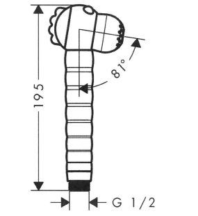 HG Jocolino Kinderhandbrause Zebra 2jet